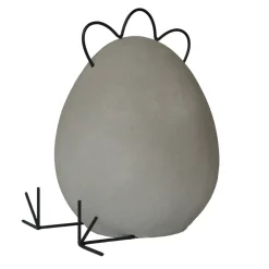 Adorno de pascua Heavy Hen hormigón, grande