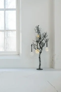 Adorno de árbol Piano, Latón niquelado