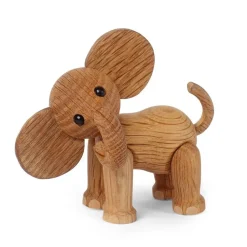 Adorno Ella elefante baby, Roble-arce