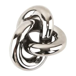 Adorno Knot Table large, Light Silver