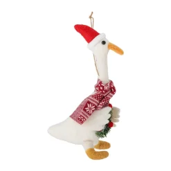 Adorno navideño Arlo 22 cm, Blanco