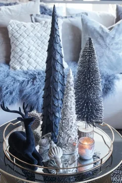 Adorno navideño Norille 12 cm, Mörkgrå