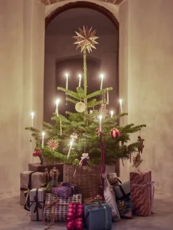 Adorno navideño Peo lana 2 piezas, Rojo