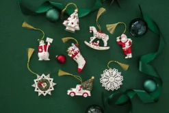 Adorno navideño, pick up Christmas Classics, Blanco