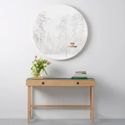 Adorno Space, Roble teñido de negro, vidrio