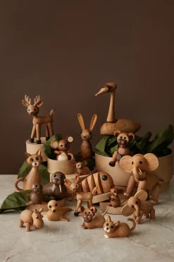 Adorno The country mouse ratón, Roble