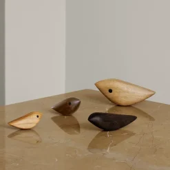 Adorno Twirling Bird L, Roble ahumado