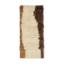 Alfombra de pared Edge Wall Rug 50x110 cm, Blanco roto - Café