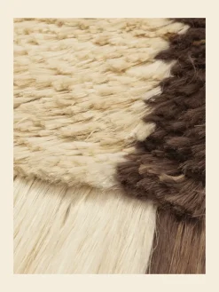 Alfombra de pared Edge Wall Rug 50x110 cm, Blanco roto - Café