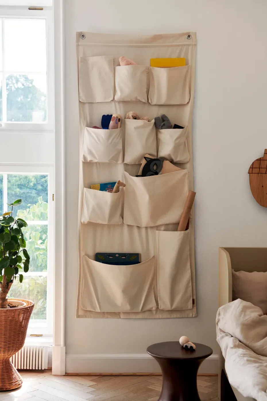 Almacenaje de pared Canvas wall pockets, 70x160 cm