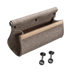 Almacenamiento de pared Ulrika , lana natural-negro