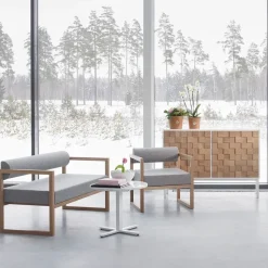 Aparador Collect 2016 bajo, roble aceitado blanco-blanco