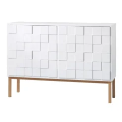 Aparador Collect 2010 bajo, Roble aceitado blanco