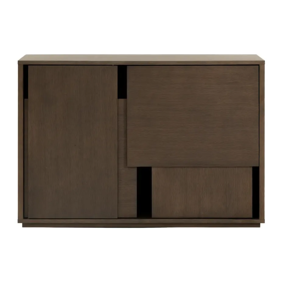 Aparador Layer, Roble oscuro, 120×82 cm