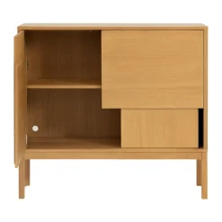 Aparador Layer, Roble, 120x110, con patas