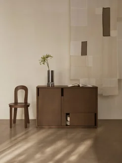 Aparador Layer, Rojo, 120×82 cm