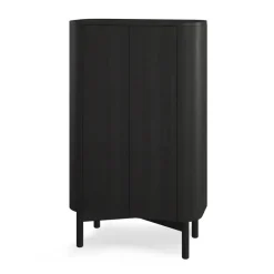 Aparador Loud tall 143 cm, Black painted oak