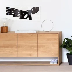 Aparador Nordic, Roble encerado 4 puertas