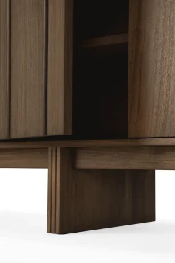 Aparador Pillar, Teak marrón salvaje, 169 cm