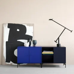 Aparador Save, Beetroot 165, patas lacadas en negro