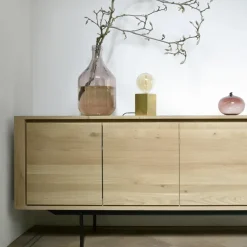 Aparador Shadow, Aceite Ek-Wax 2 puertas 3 cajones