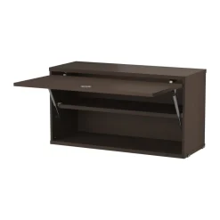 Armario con puerta abatible String, Roble oscuro, 78×30 cm