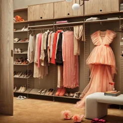 Armario con puerta abatible String, Fresno, 78x30 cm