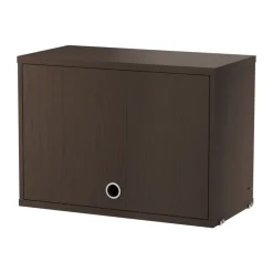 Armario con puerta abatible String, Roble oscuro, 58×30 cm