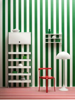 Armario con puerta abatible String, Blanco, 58x30 cm