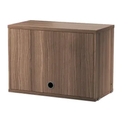 Armario con puerta abatible String, Nogal, 58x30 cm