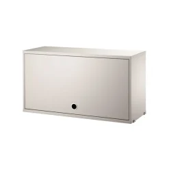 Armario con puerta abatible String, Beige, 78x30 cm