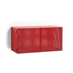 Armario de pared Perforated Cabinet smalll, Wine red