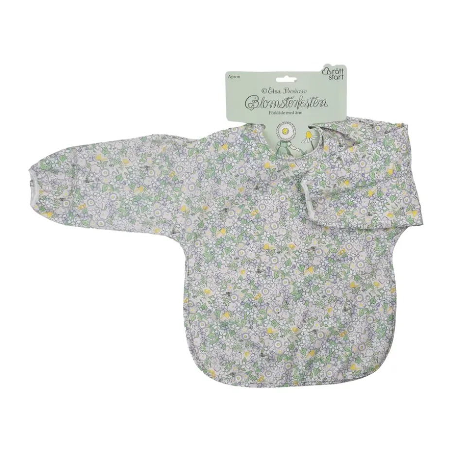 Babero con mangas Elsa Beskow Blomsterfesten, Multi