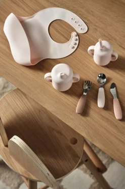 Babero de silicona Silly, 2-pack, Blush-lemon