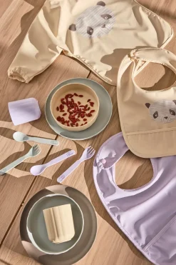 Babero panda con mangas Lun Lun, Butter