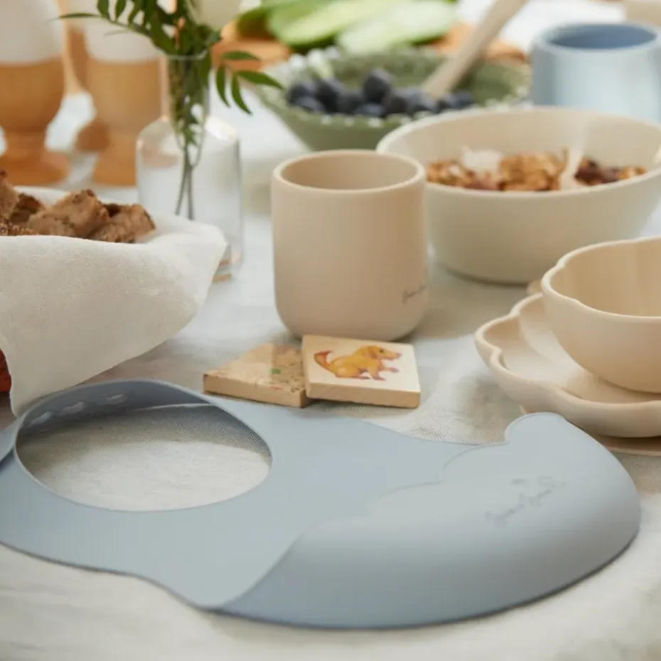 Babero Poppy, Pale blue