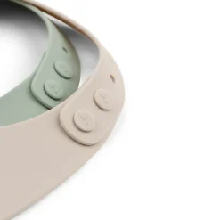 Baberos Lalee 2-pack, Sand-green