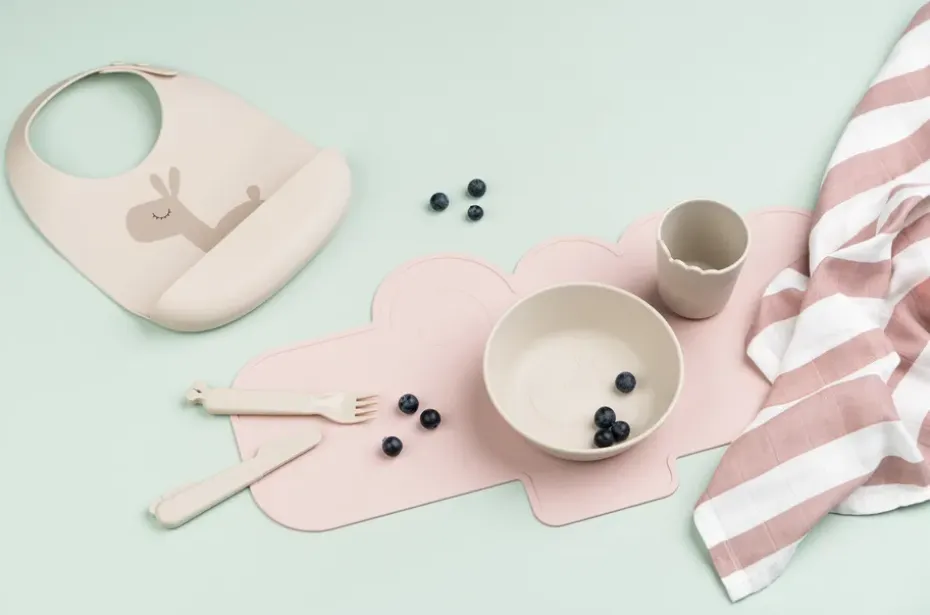 Baberos Lalee 2-pack, Sand-green