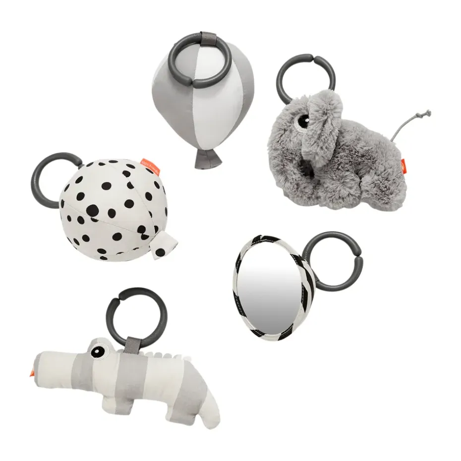 Babygym Deer Friends Ø90 cm, Grey