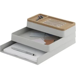 Bandeja Arrange Desktop 12x25 cm, Grey