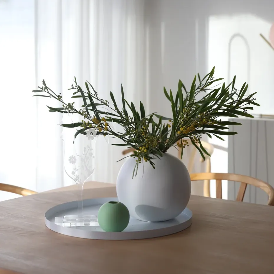 Bandeja Cooee redonda, 40 cm, blanco