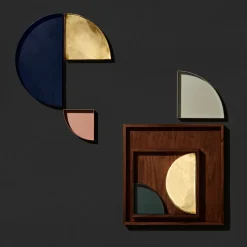 Bandeja cuadrada Unity nogal, pequeño