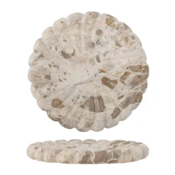 Bandeja de mármol Marlie Ø22,5 cm, Natural