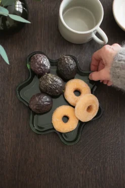 Bandeja decorativa Filter, Green, Ø22×2 cm