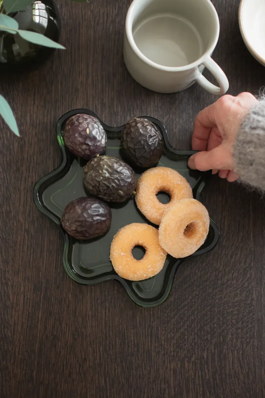 Bandeja decorativa Filter, Green, Ø22×2 cm