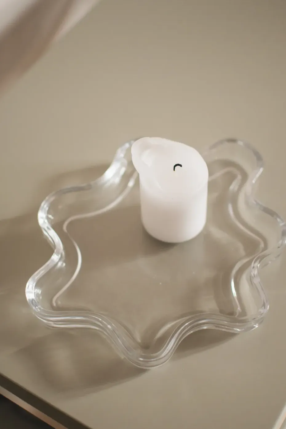 Bandeja decorativa Filter, Transparente, Ø22 × 2 cm