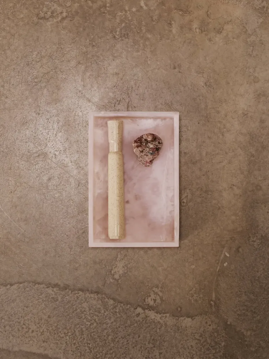 Bandeja decorativa Mist 10x15 cm, Pearl