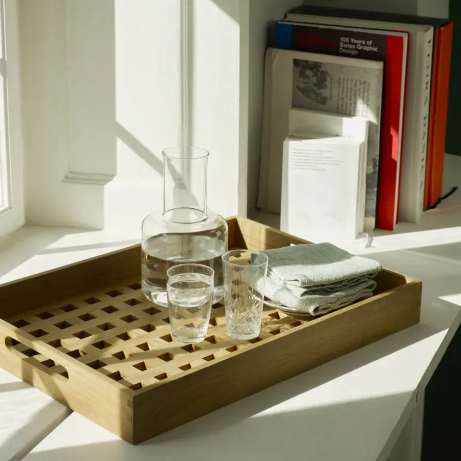 Bandeja Fionia 36x52 cm, teca