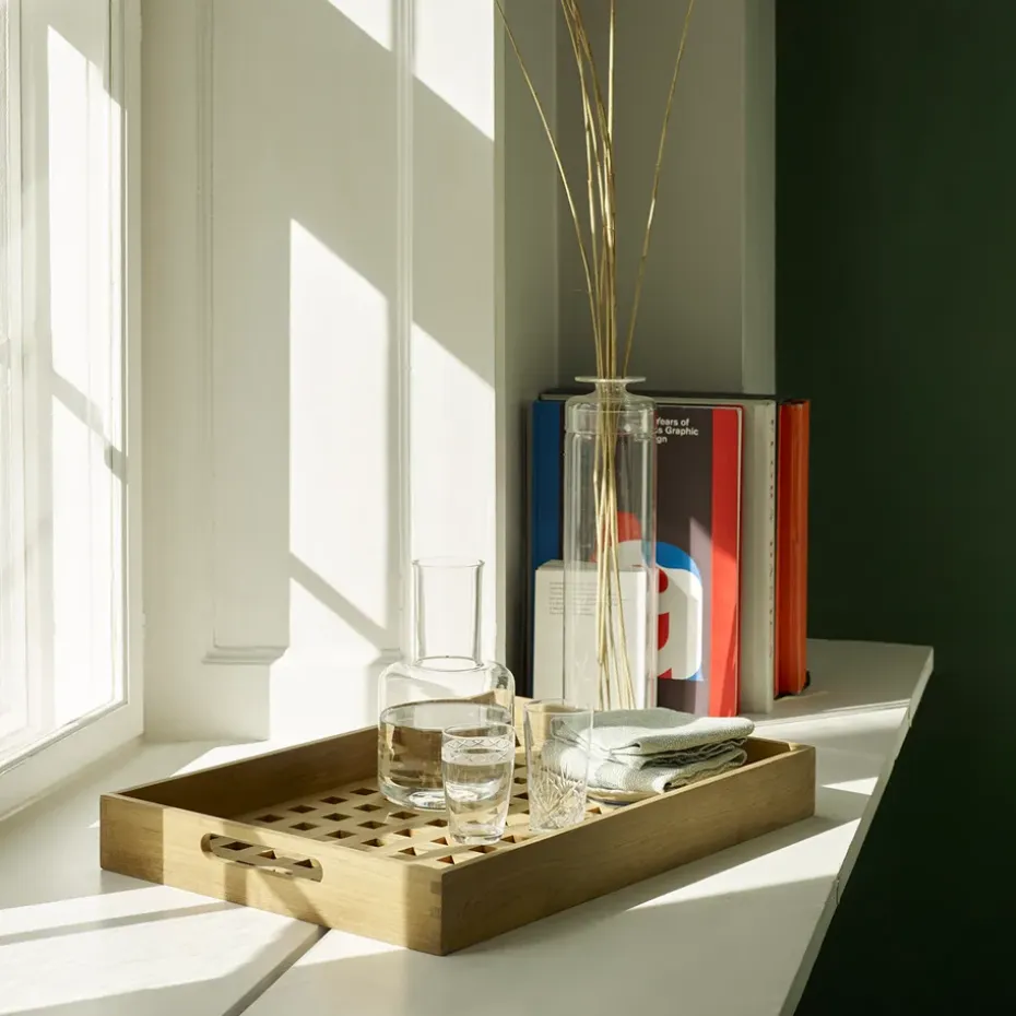 Bandeja Fionia 32x48 cm, teca