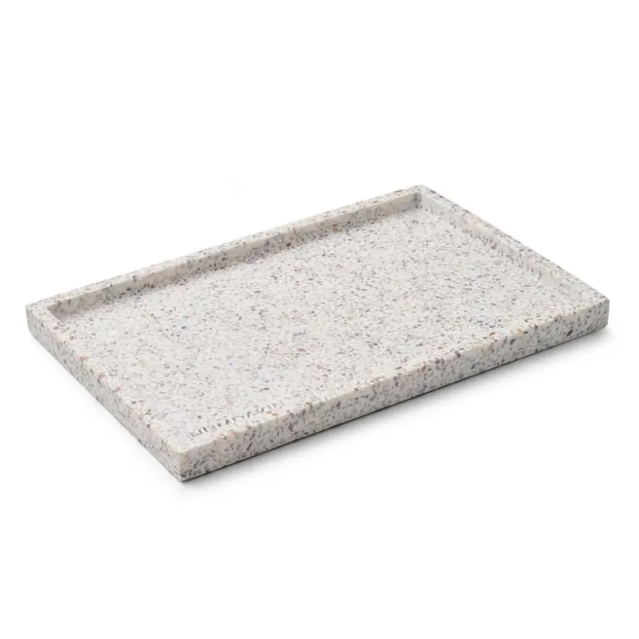 Bandeja Humdakin Terrazzo 30x20 cm, White-brown